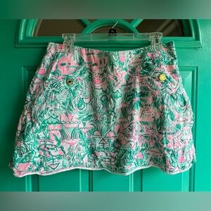 Lilly Pulitzer Pink and Green Skort